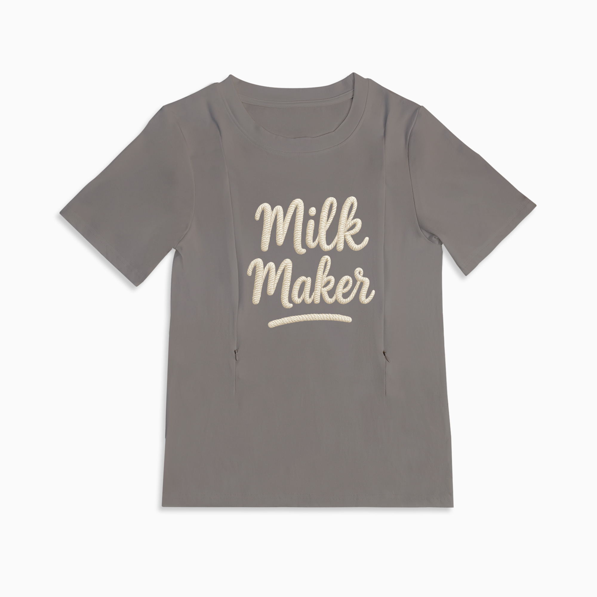 New Mom Gift: "Milk Maker" Zipper T-Shirt | 95% Cotton