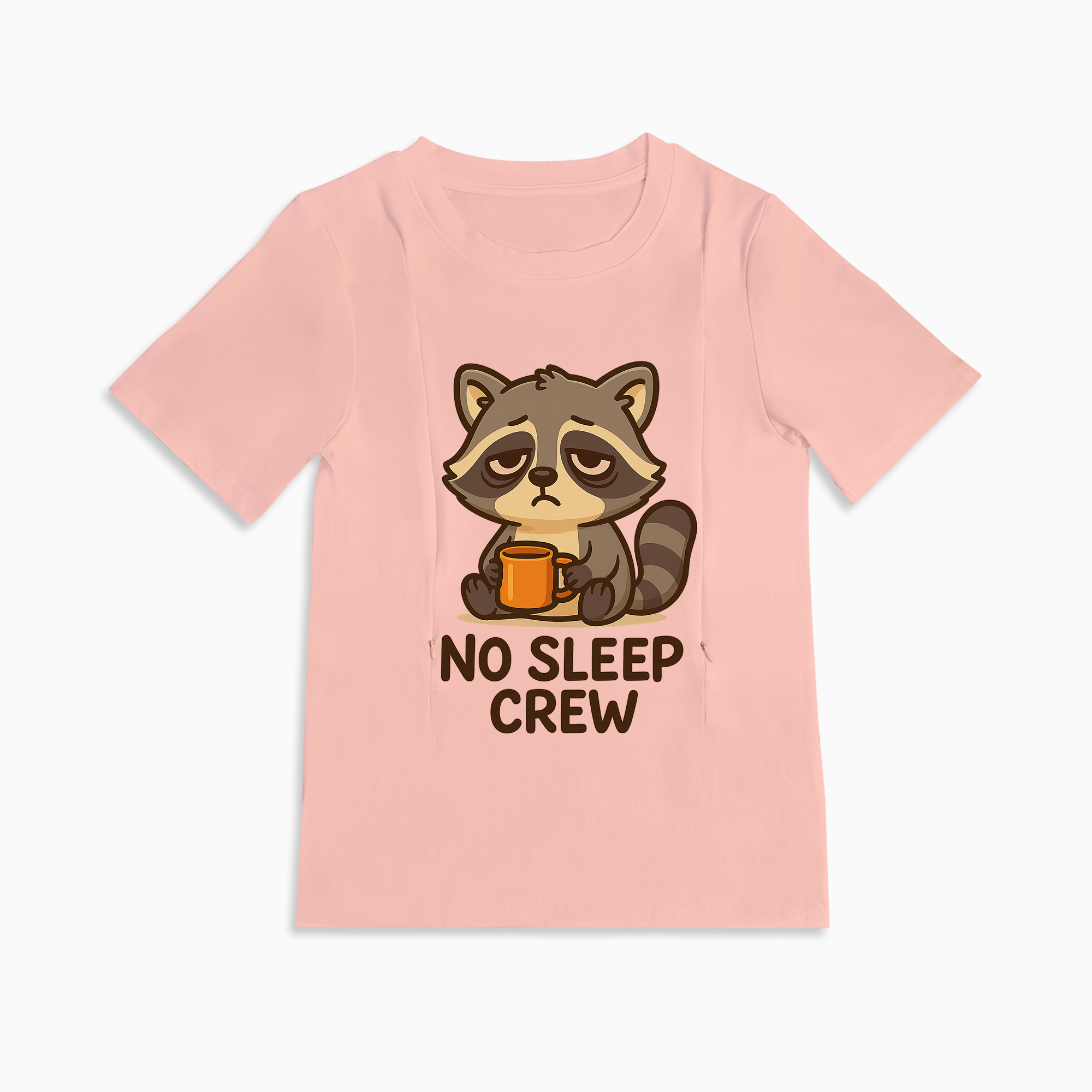 No Sleep Crew Breastfeeding Top | Discreet Side Zippers for Nursing