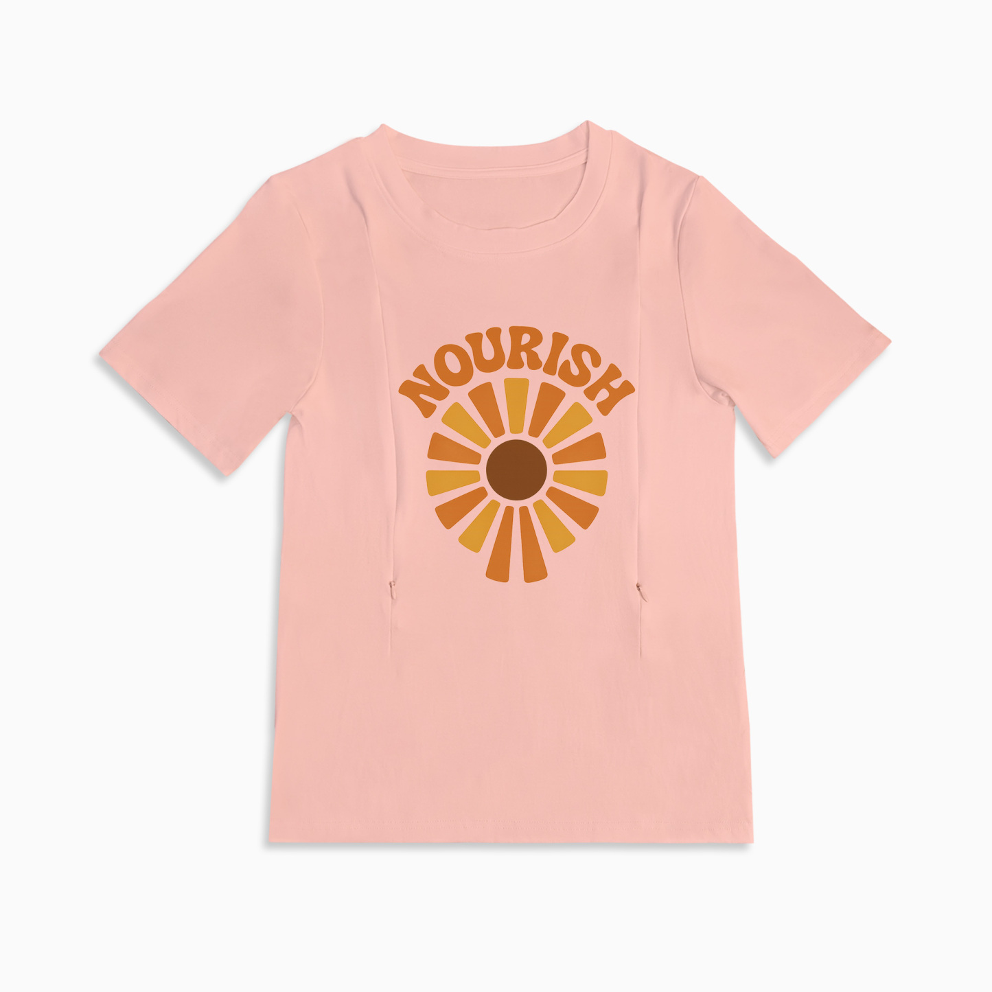 Nourish Graphic Tee for Nursing Moms | Discreet Zipper Access