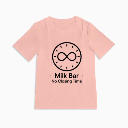 totkeeps Milk Bar Nursing Shirt | Easy Side Zipper | Soft Cotton