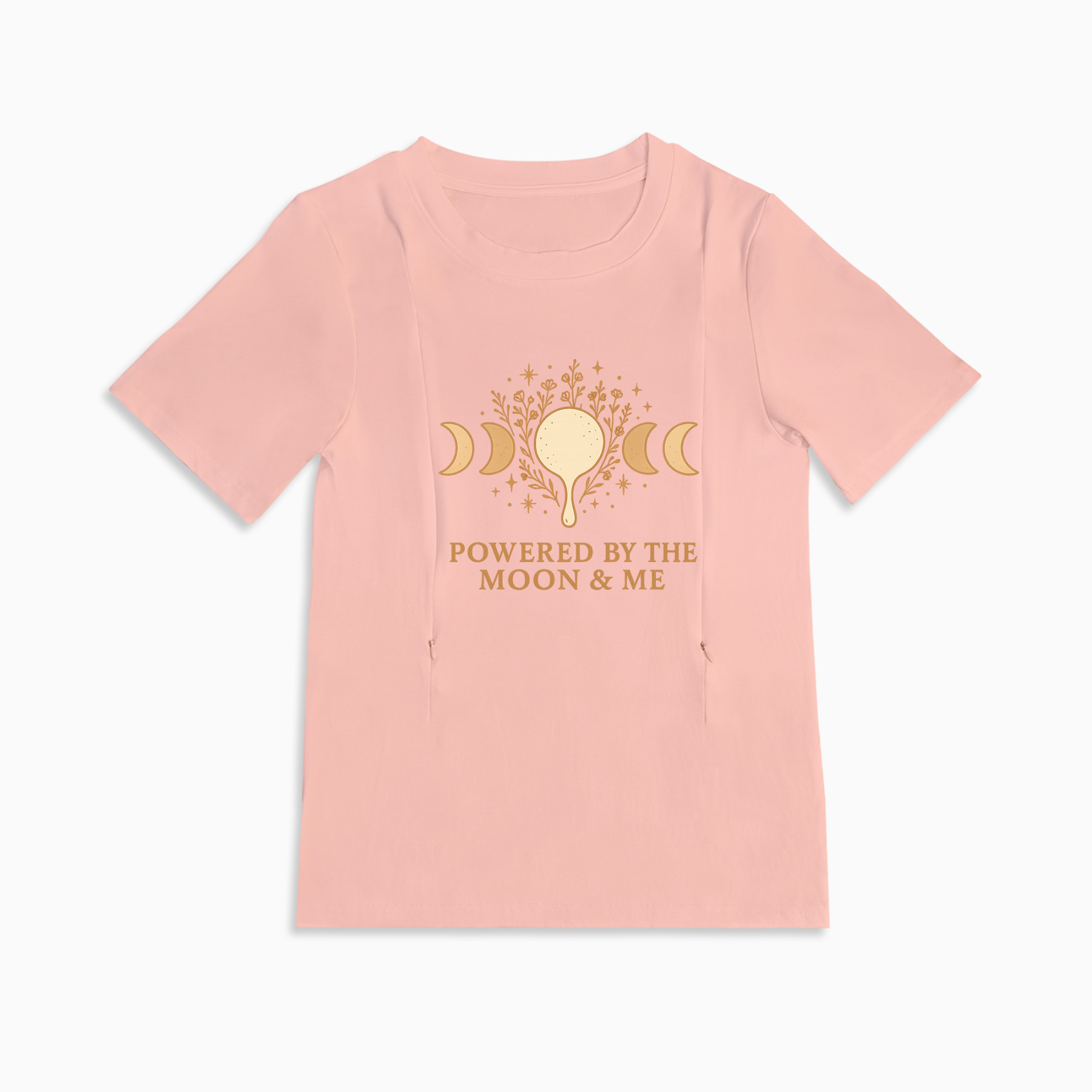 Side Zip Nursing T-Shirt | Totkeeps Superpower Slogan Top