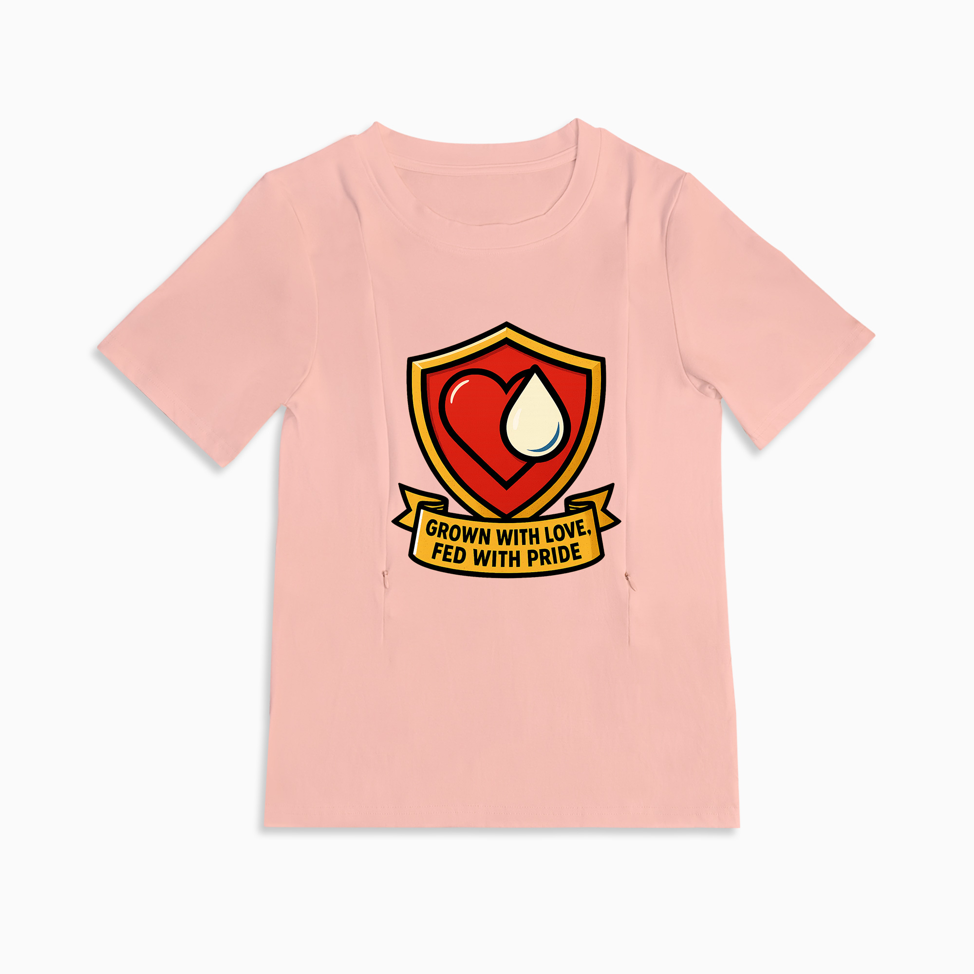 Totkeeps Nursing Tee | Grown with Love Fed with Pride | Easy Access