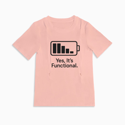 Totkeeps Mama Nursing Tee | "Yes They're Real" | Side Zip Access