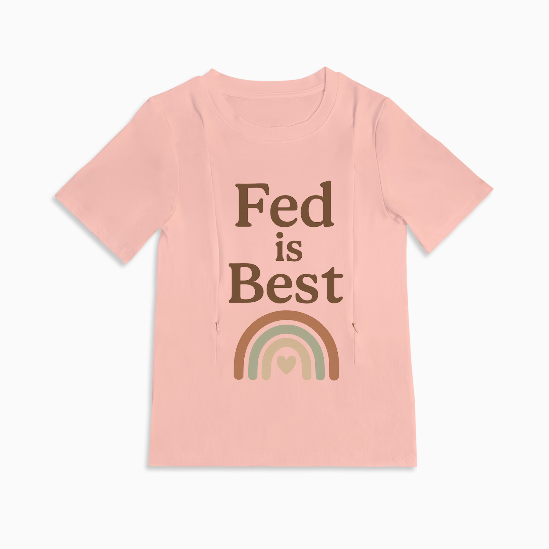 Fed Is Best Breastfeeding Top | Discreet Side Zip Nursing Access