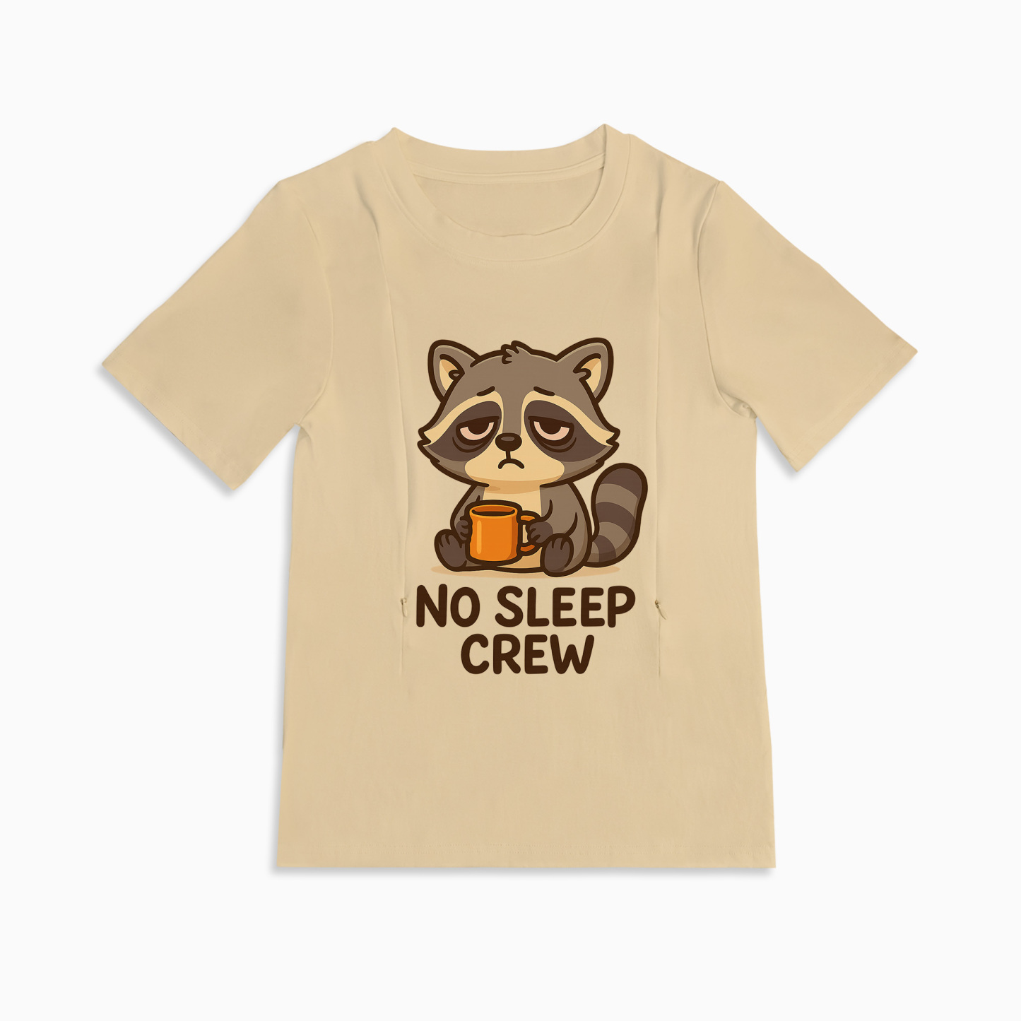 No Sleep Crew Breastfeeding Top | Discreet Side Zippers for Nursing