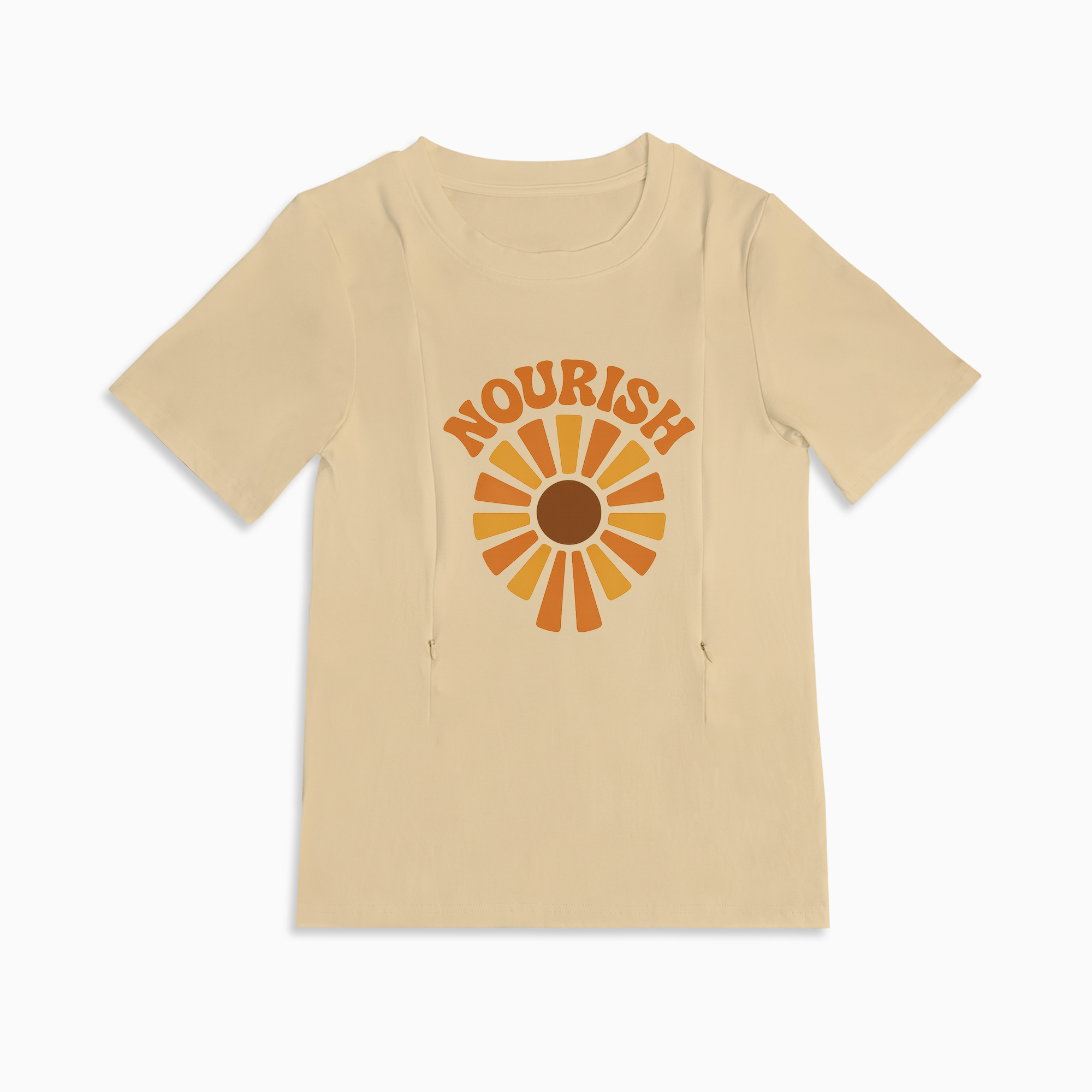 Nourish Graphic Tee for Nursing Moms | Discreet Zipper Access