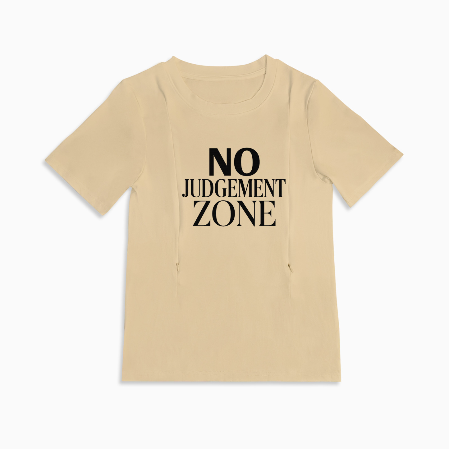 Easy Access Nursing Top | "No Judgement Zone" Graphic | 95% Cotton