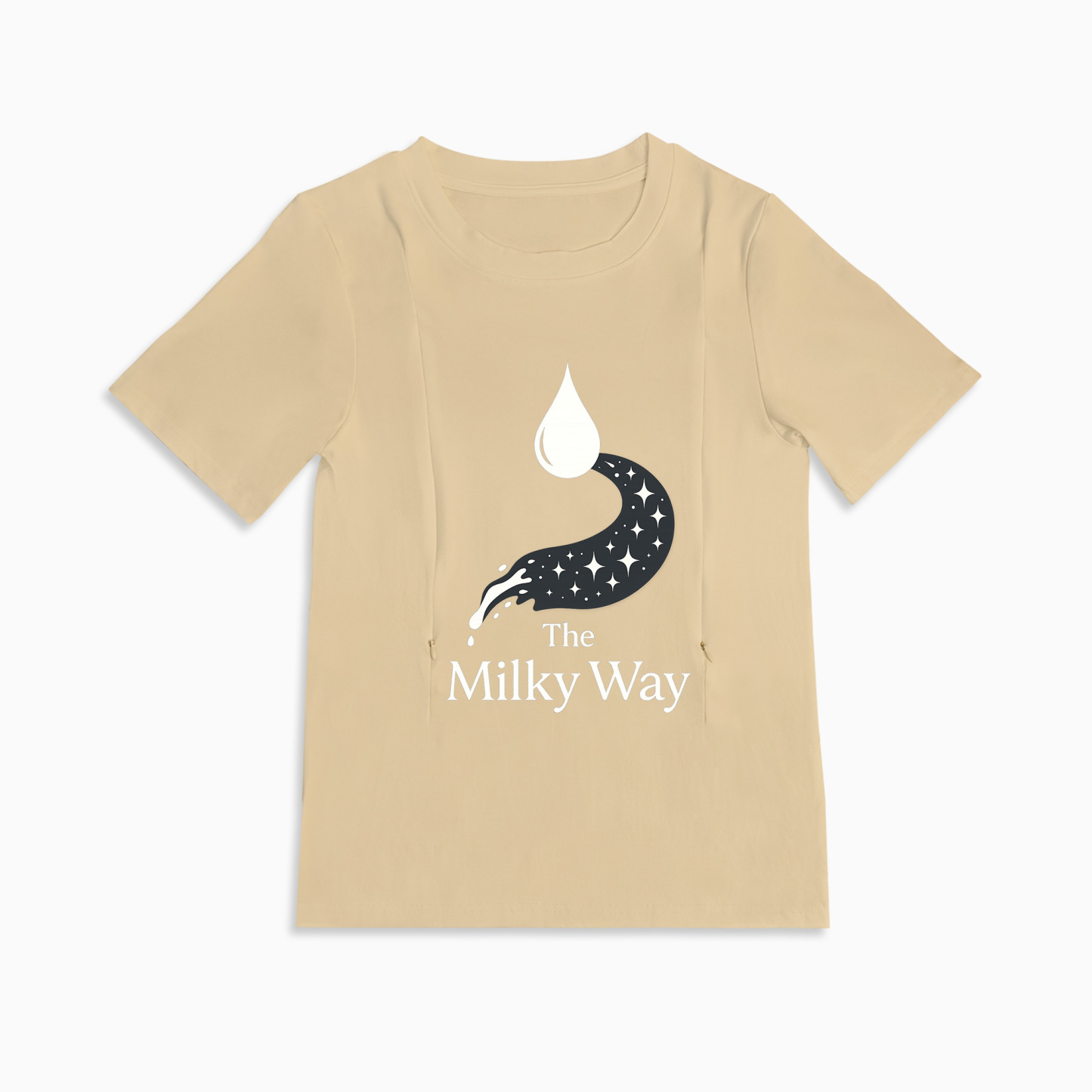 Easy Access Nursing Top | "The Milky Way" Slogan | 95% Cotton