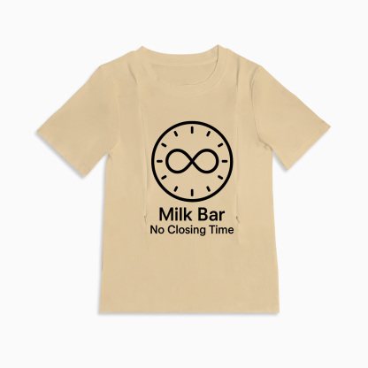 totkeeps Milk Bar Nursing Shirt | Easy Side Zipper | Soft Cotton