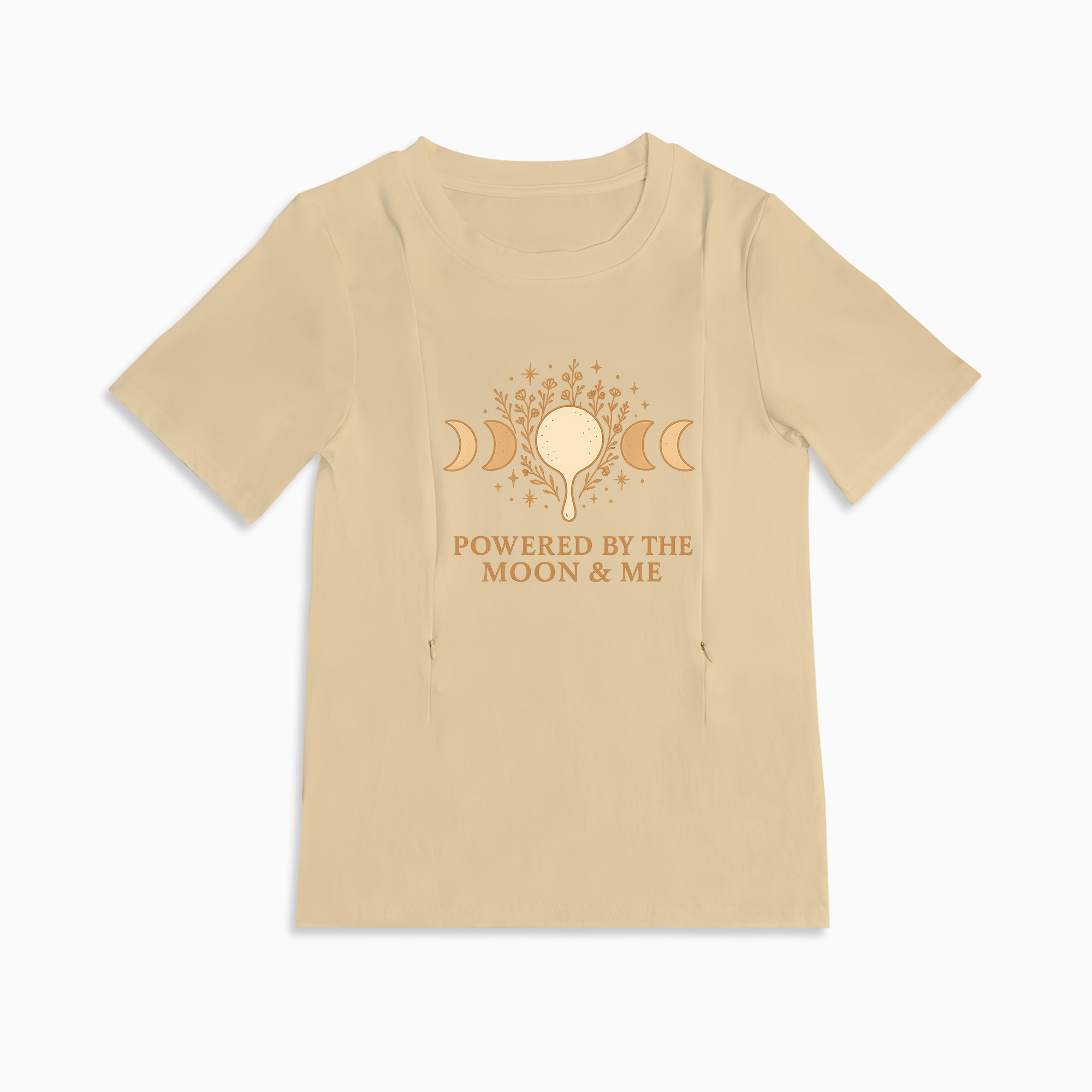 Side Zip Nursing T-Shirt | Totkeeps Superpower Slogan Top