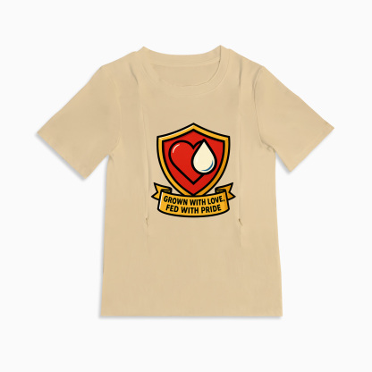 Totkeeps Nursing Tee | Grown with Love Fed with Pride | Easy Access