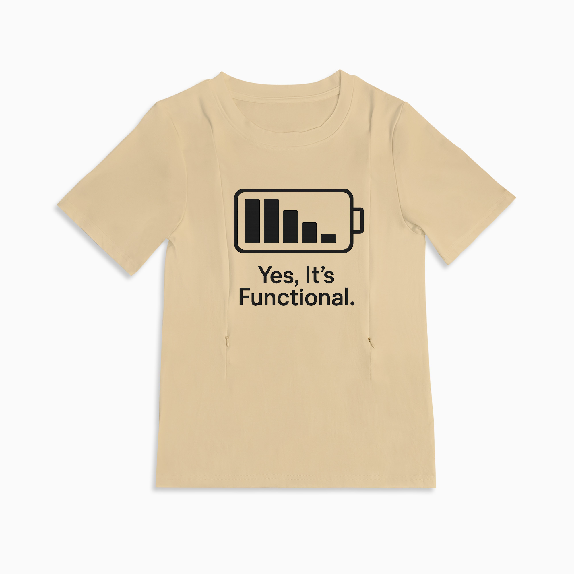 Totkeeps Mama Nursing Tee | "Yes They're Real" | Side Zip Access