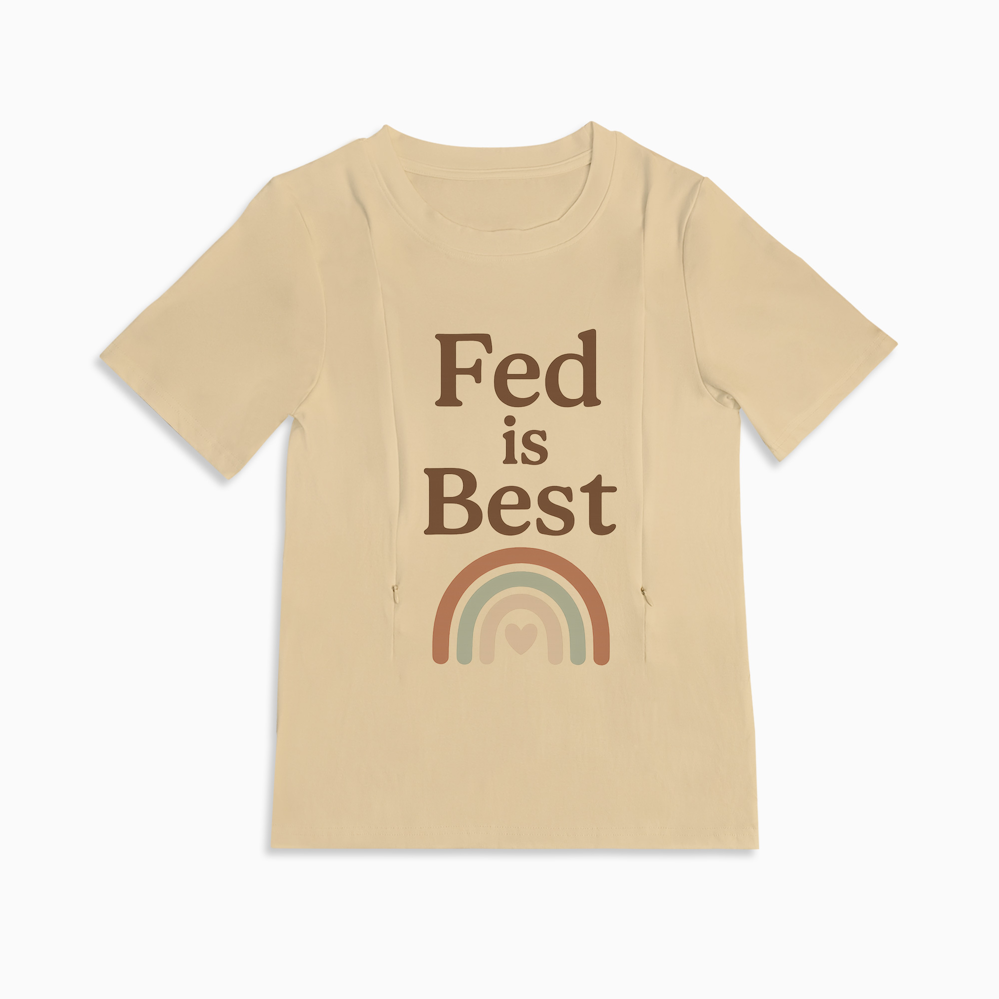 Fed Is Best Breastfeeding Top | Discreet Side Zip Nursing Access