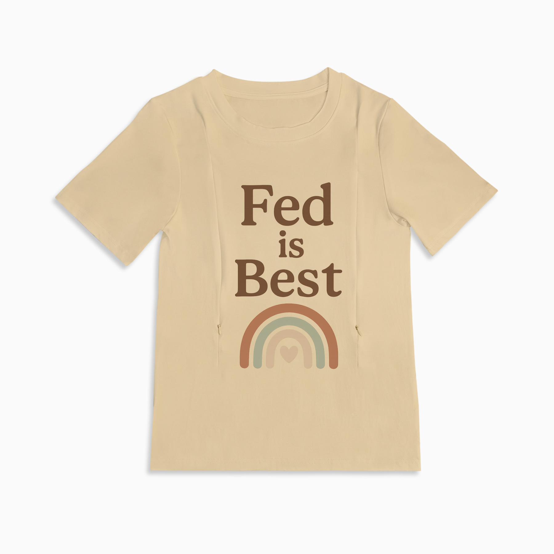 Fed Is Best Breastfeeding Top | Discreet Side Zip Nursing Access
