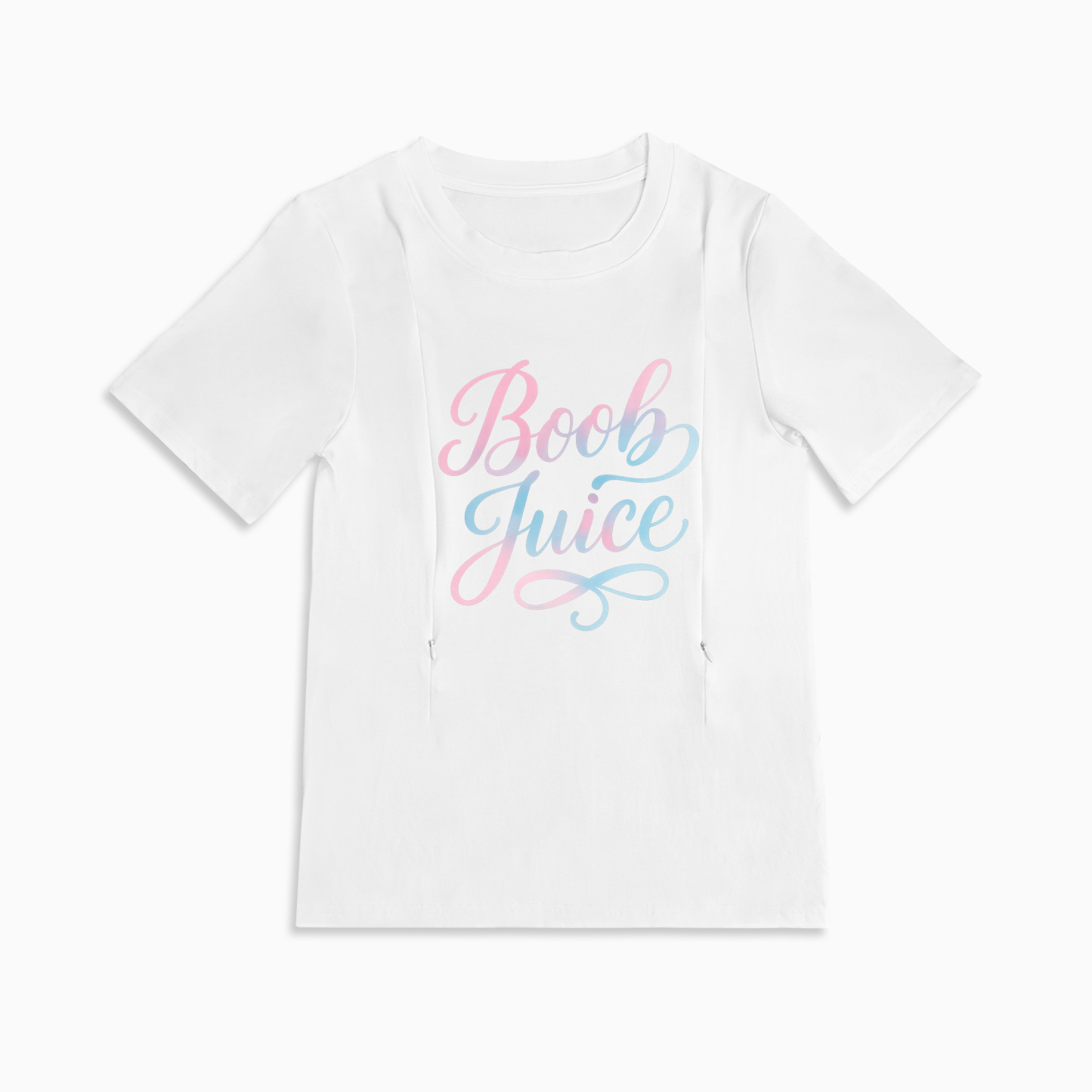 Totkeeps Boob Juice Breastfeeding Top | Easy Side Zipper Access for Moms