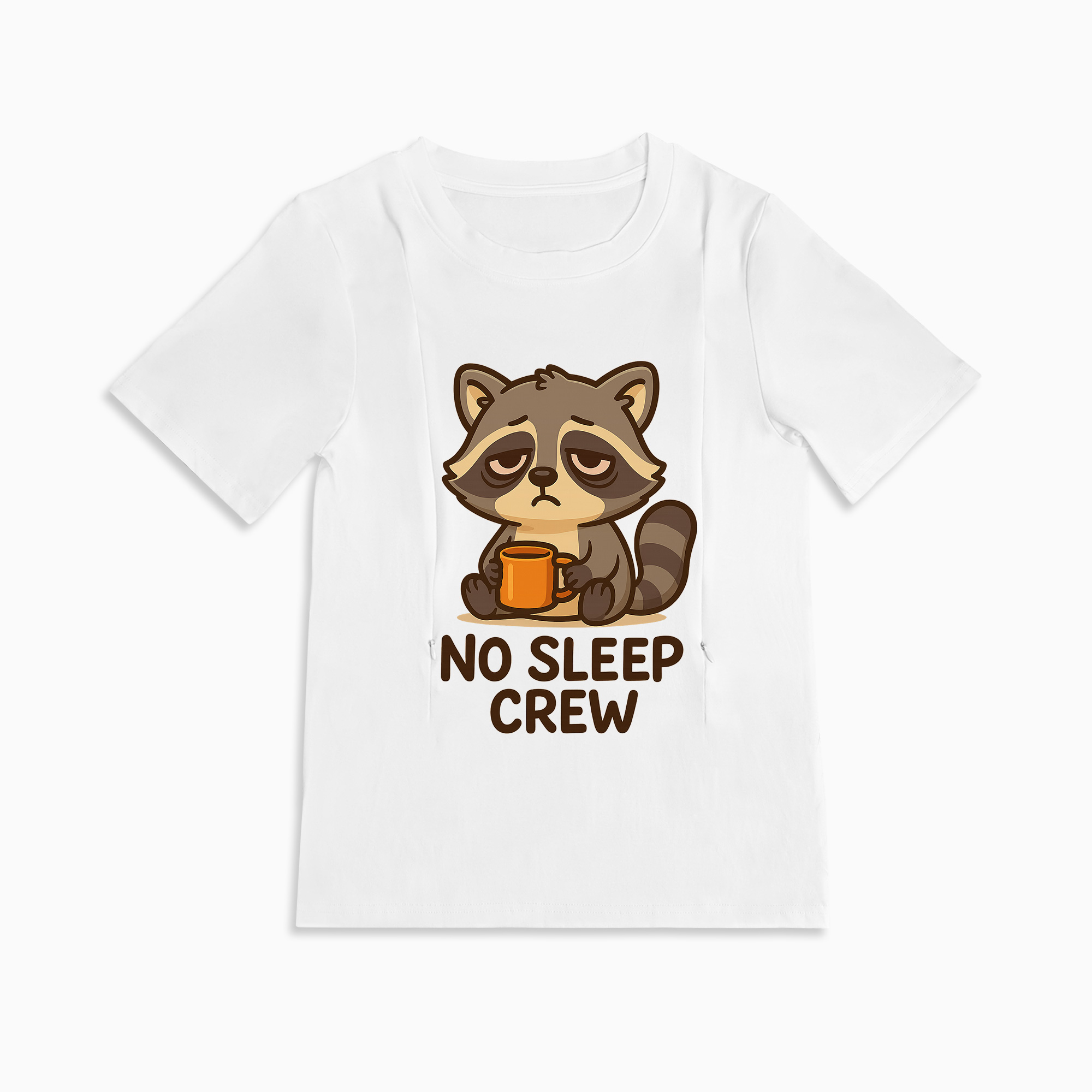 No Sleep Crew Breastfeeding Top | Discreet Side Zippers for Nursing