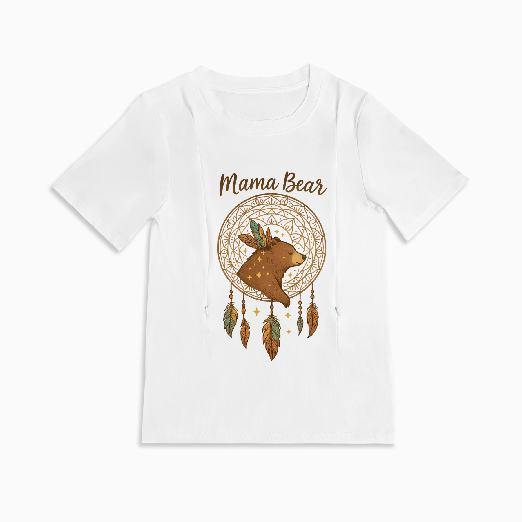 Side Zipper Nursing Shirt | Mama Bear Design | totkeeps for New Moms