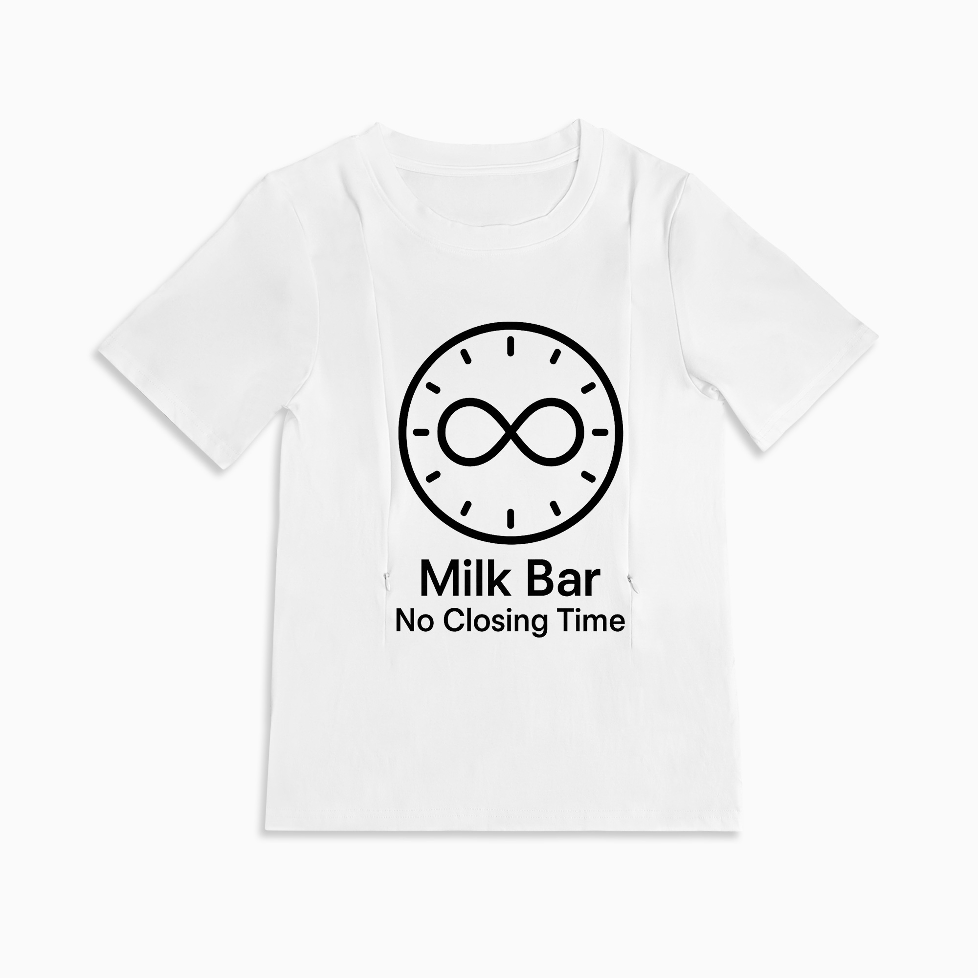 totkeeps Milk Bar Nursing Shirt | Easy Side Zipper | Soft Cotton