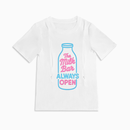 Totkeeps Funny Nursing Shirt | "Sleep? Never Heard of Her" | Easy Zipper Access