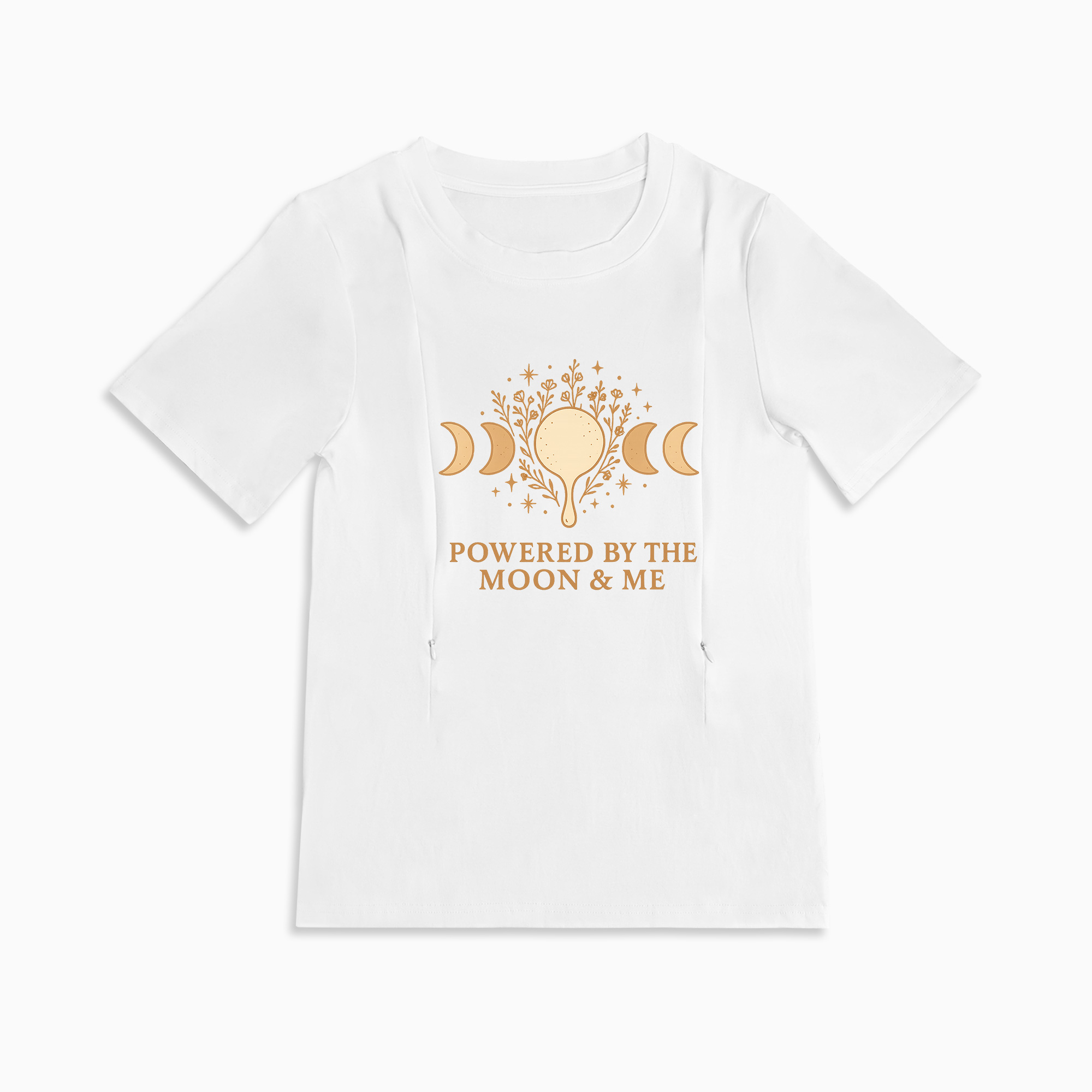 Side Zip Nursing T-Shirt | Totkeeps Superpower Slogan Top