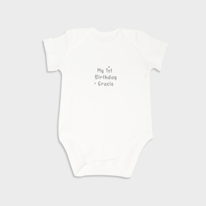 Personalized My 1st Birthday Bodysuit