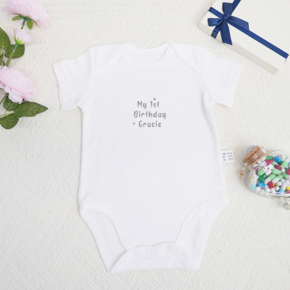 Personalized My 1st Birthday Bodysuit