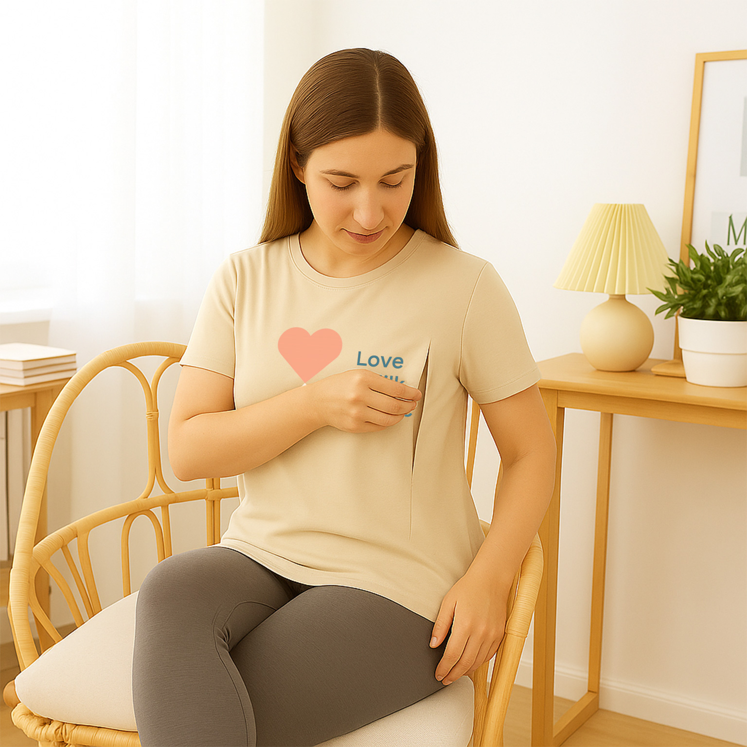 Breastfeeding Top with Hidden Zippers | Love & Milk | t | brand