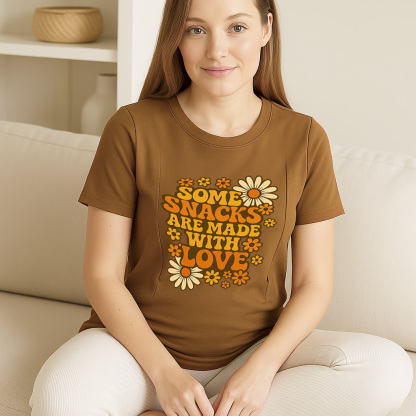 Postpartum T-Shirt | Side Zip Nursing Access | Funny Ma | brand