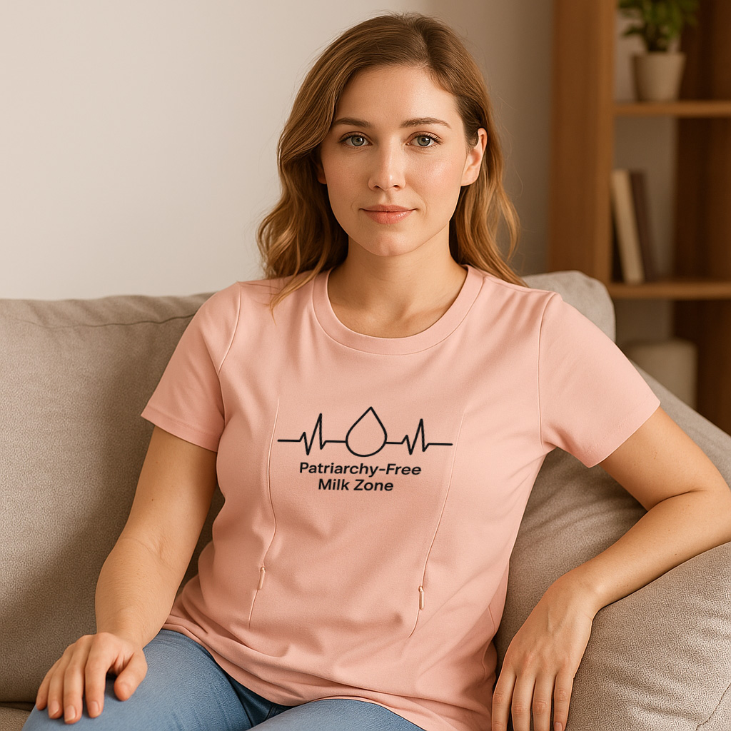 Side Zipper Breastfeeding Top | Patriarchy-Free Milk Zo | brand