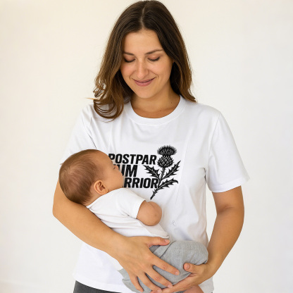 Postpartum Warrior Cotton Nursing Shirt | Discreet Side | brand