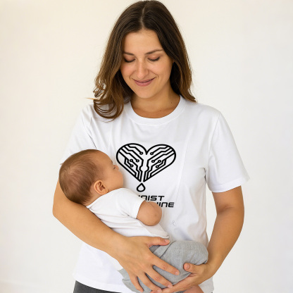 Feminist Milk Machine Breastfeeding Tee | Hidden Zipper | brand