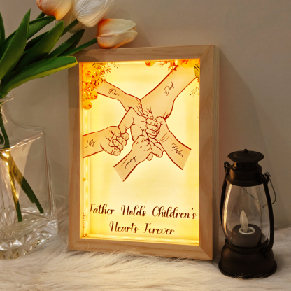 Dad Everything We Are Is Because Of You -  Personalized frame lightbox