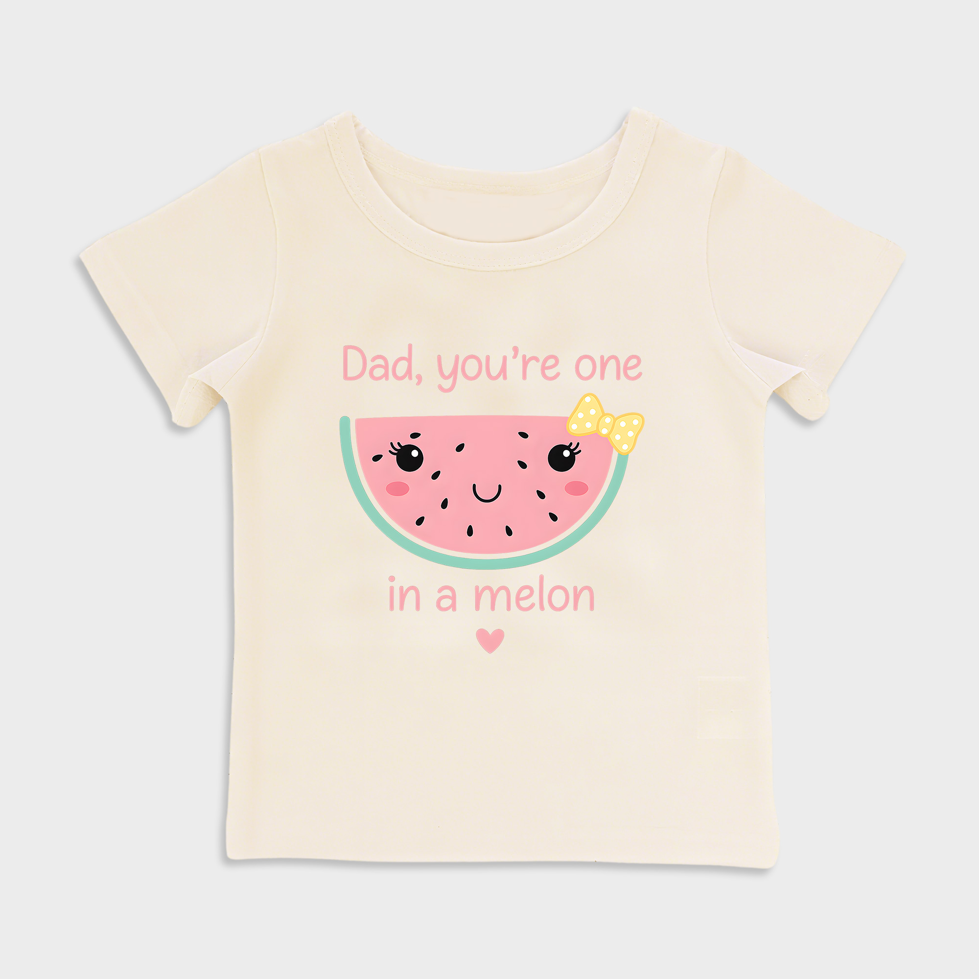 baby shirt - dad youre one in a melon kids t shirt toddler top beige in beige
