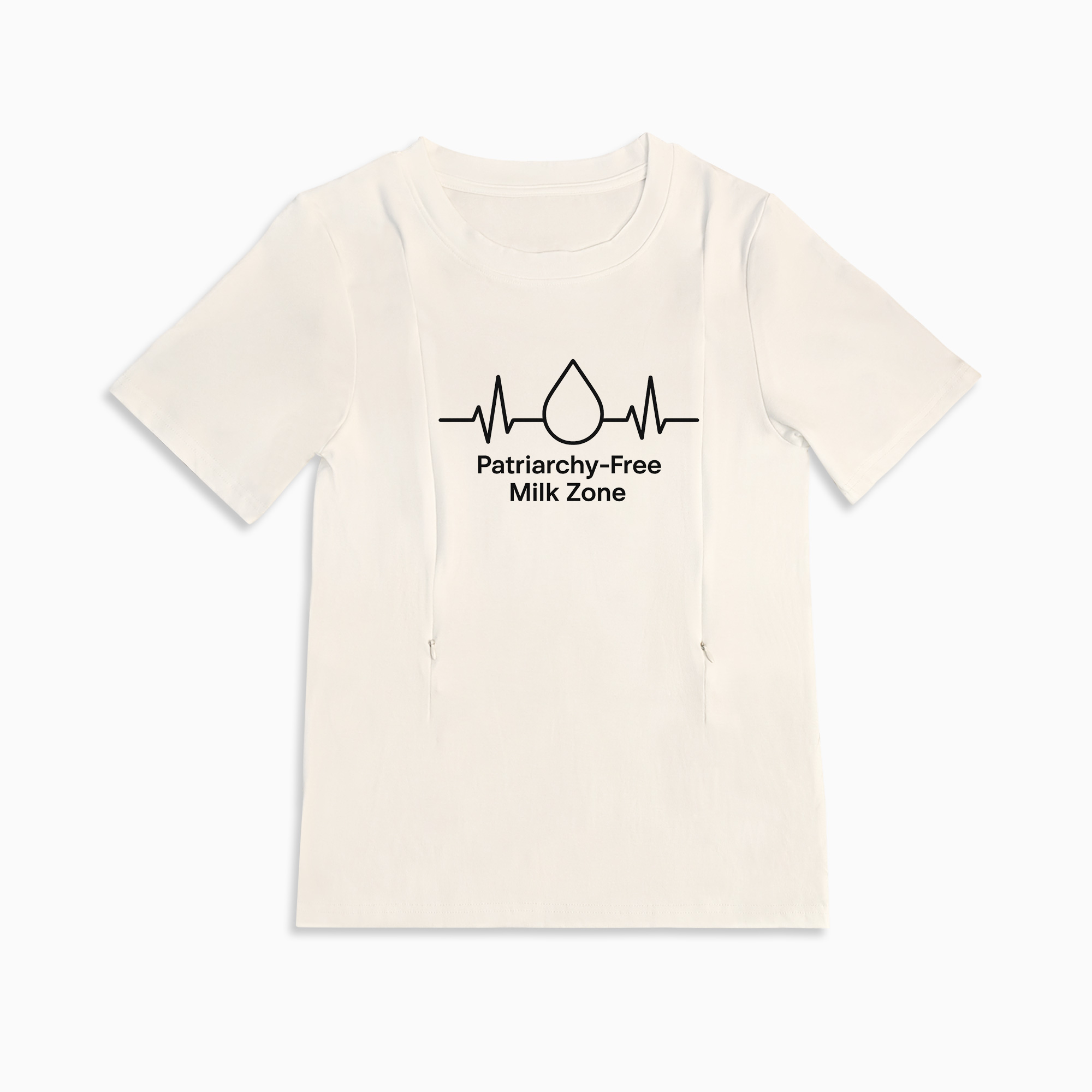 Side Zipper Breastfeeding Top | Patriarchy-Free Milk Zone | For New Moms