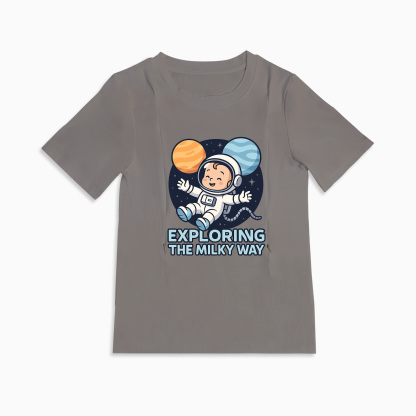 "The Milky Way" Slogan Tee | Functional Zipper for Easy Nursing