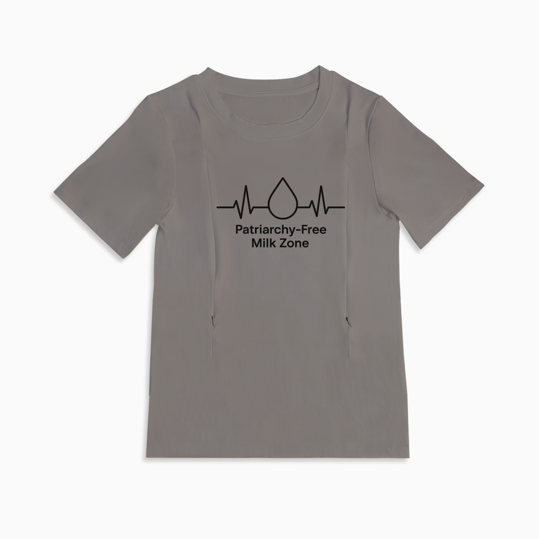 Side Zipper Breastfeeding Top | Patriarchy-Free Milk Zone | For New Moms