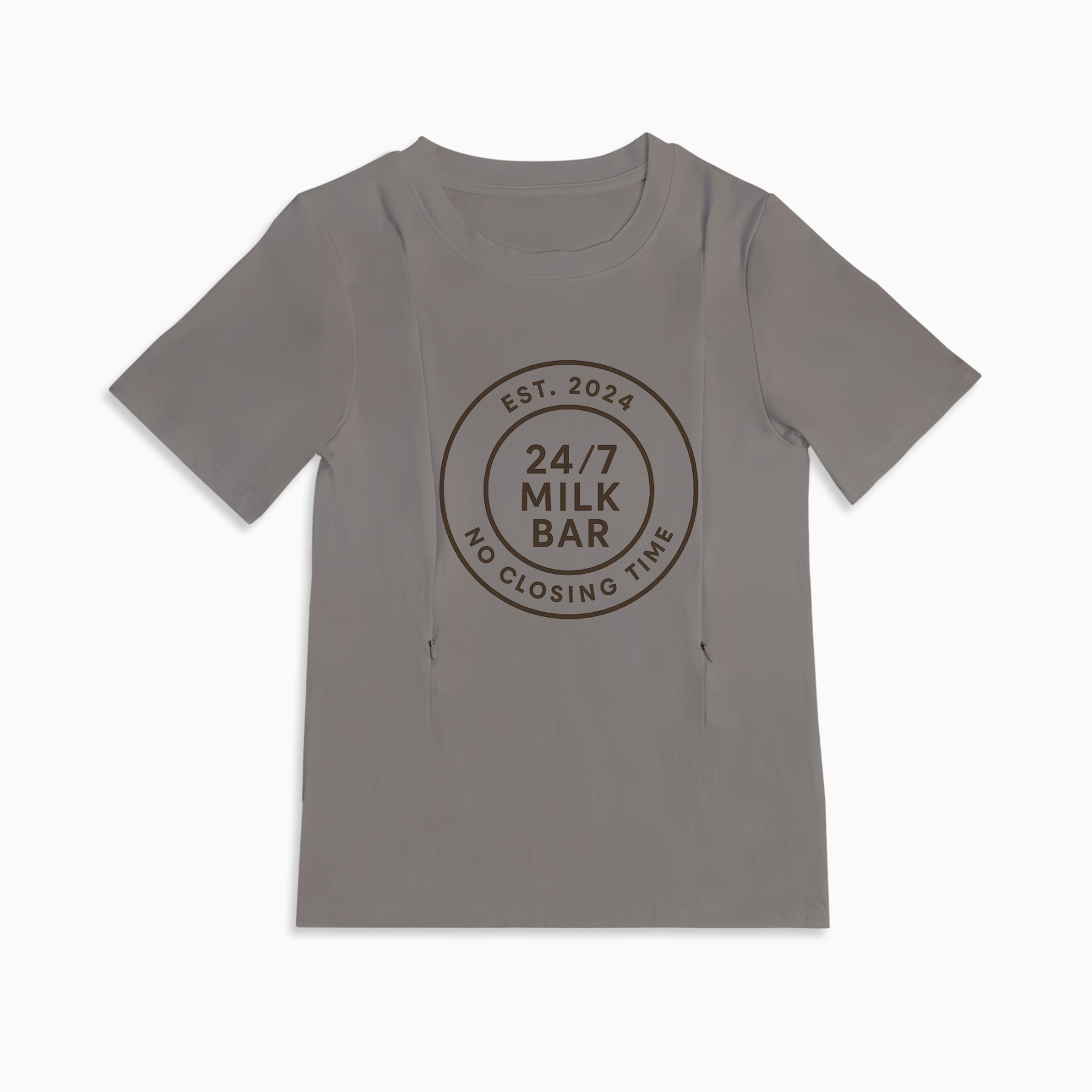Side Zipper Breastfeeding Top | 24/7 Milk Bar | Comfy & Cute
