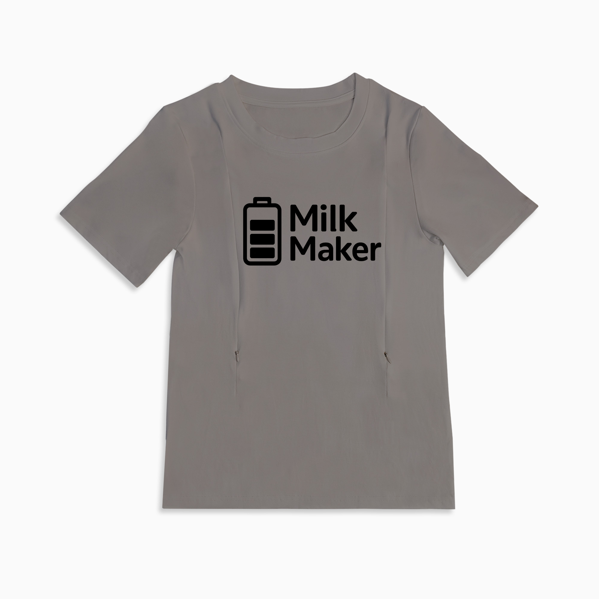 Totkeeps "Milk Maker" Tee | Discreet Side Zippers for Nursing with Love