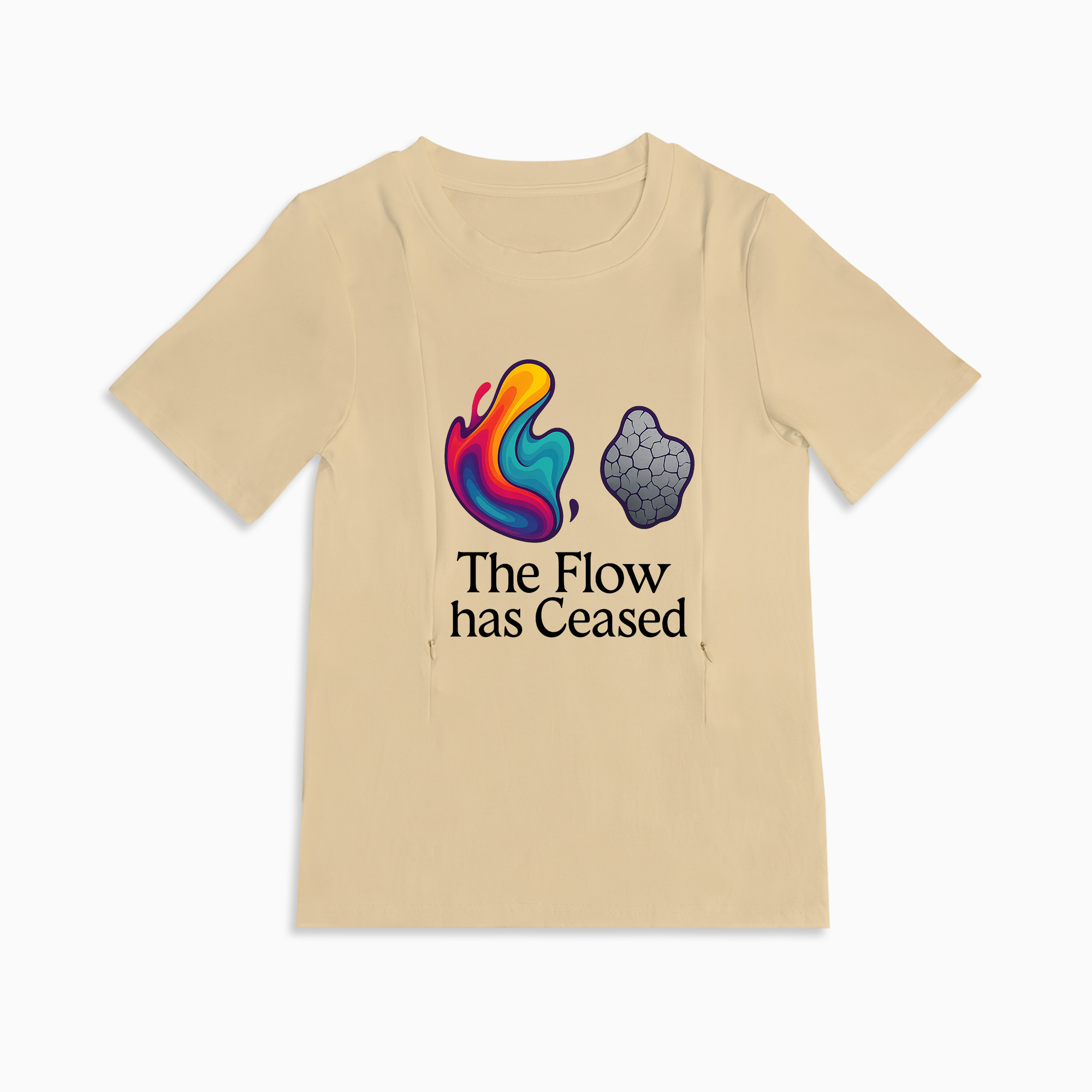 Totkeeps Nursing Wear | "Straight Outta Milk Supply" Tee with Zippers