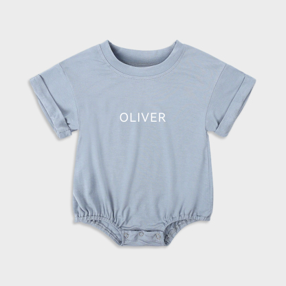 Personalized Short Sleeve Bubble Romper | Sweet & Sassy