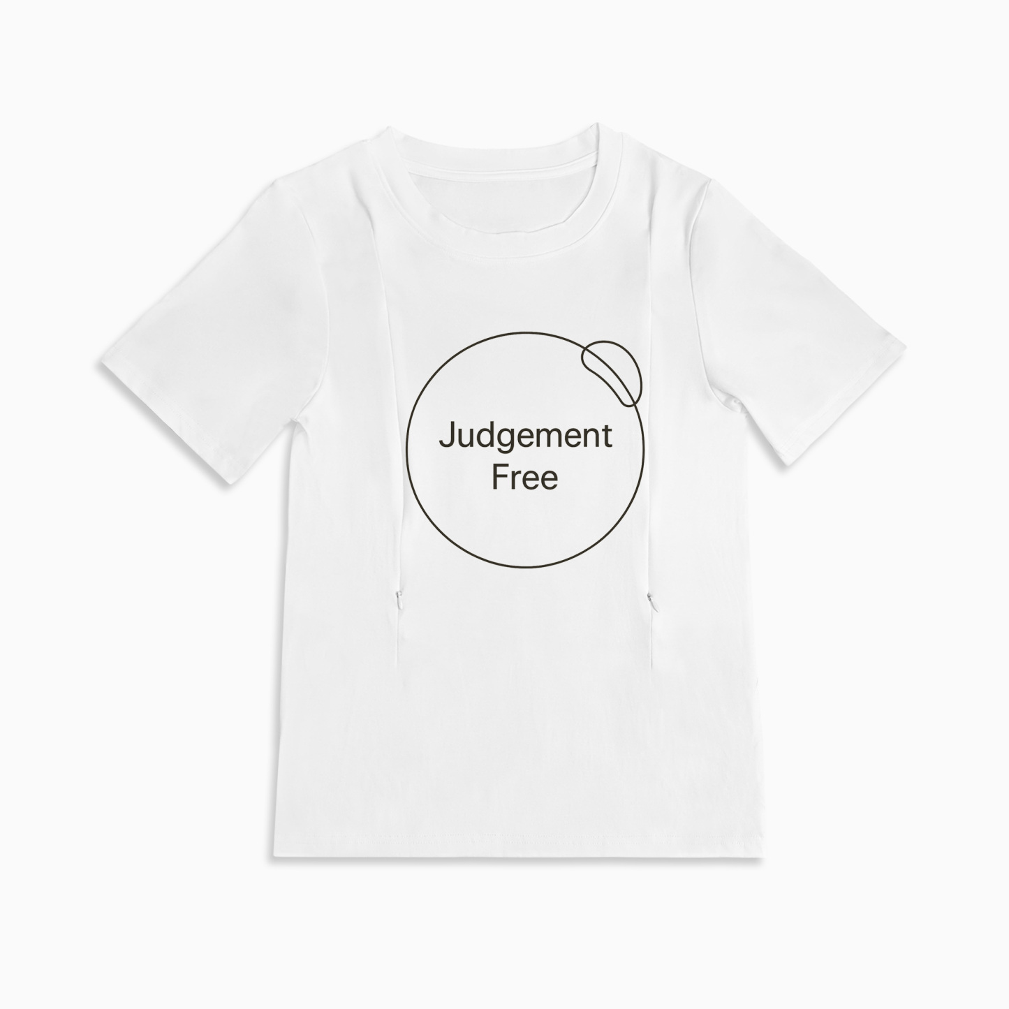 Totkeeps "No Judgement Zone" Breastfeeding Shirt | Discreet Side Zippers