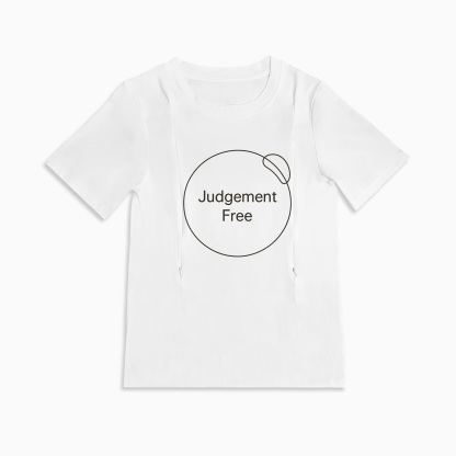 Totkeeps "No Judgement Zone" Breastfeeding Shirt | Discreet Side Zippers