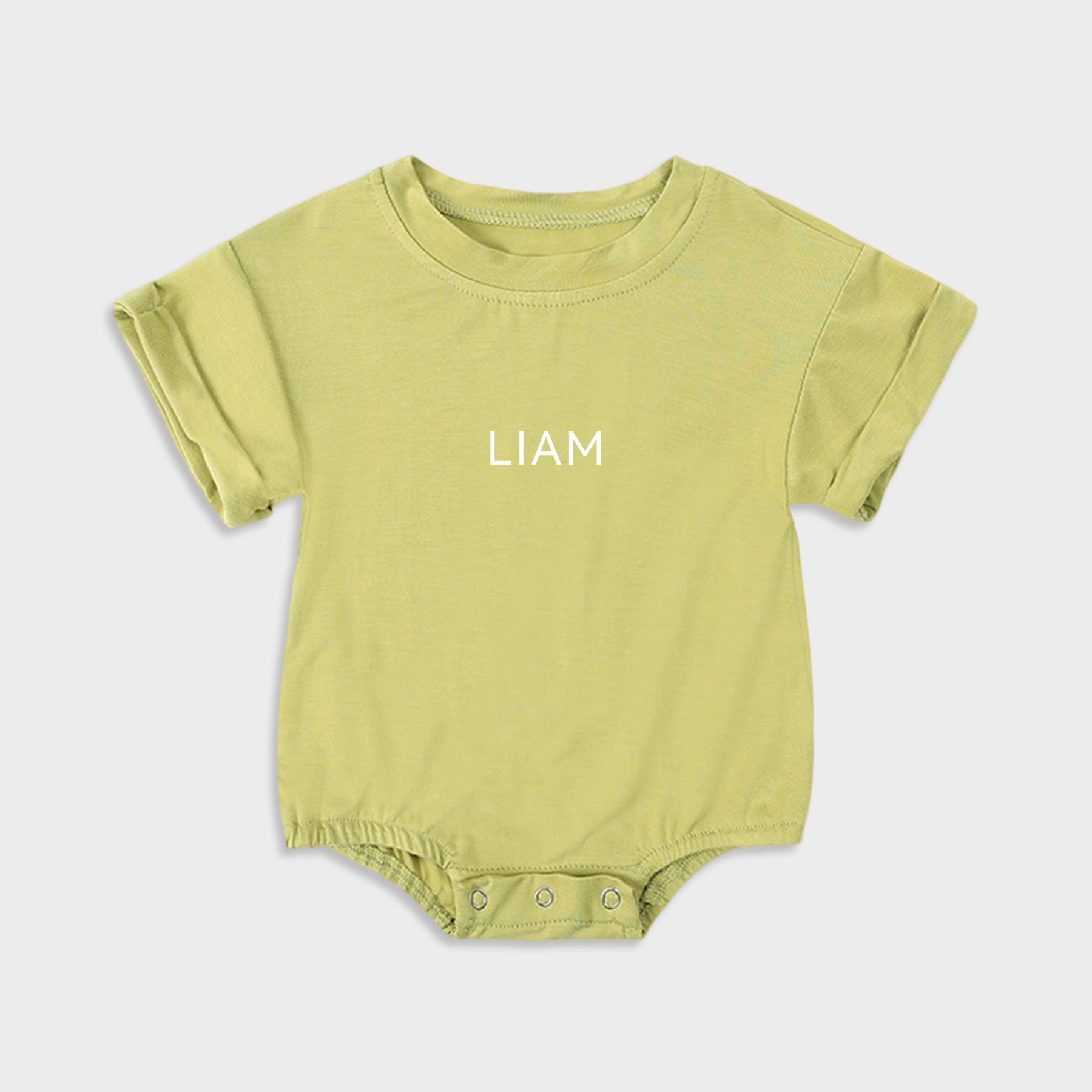 Personalized Short Sleeve Bubble Romper | Sweet & Sassy