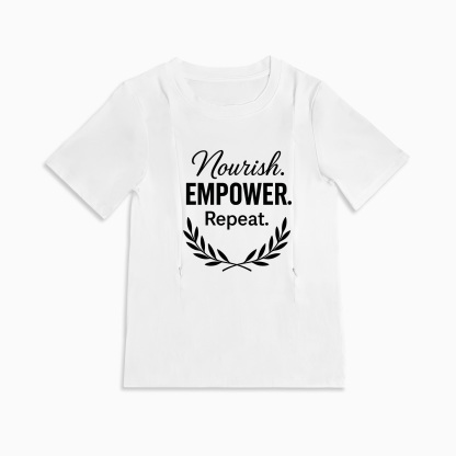 Soft Cotton Nursing Tee | Nourish Design | totkeeps Mama Wear