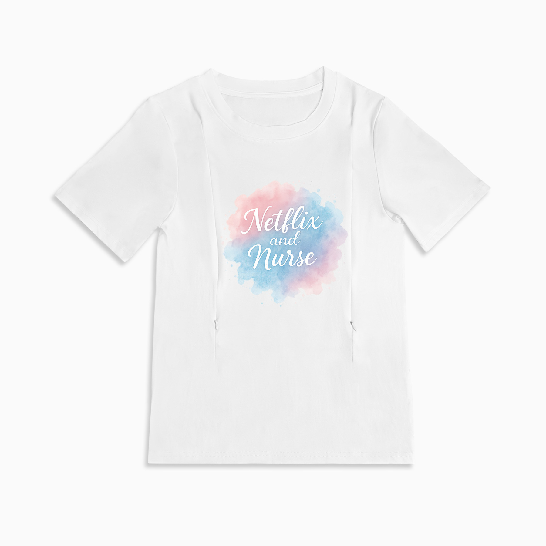 Postpartum Nursing T-Shirt | Netflix and Nurse Design | Breathable Cotton