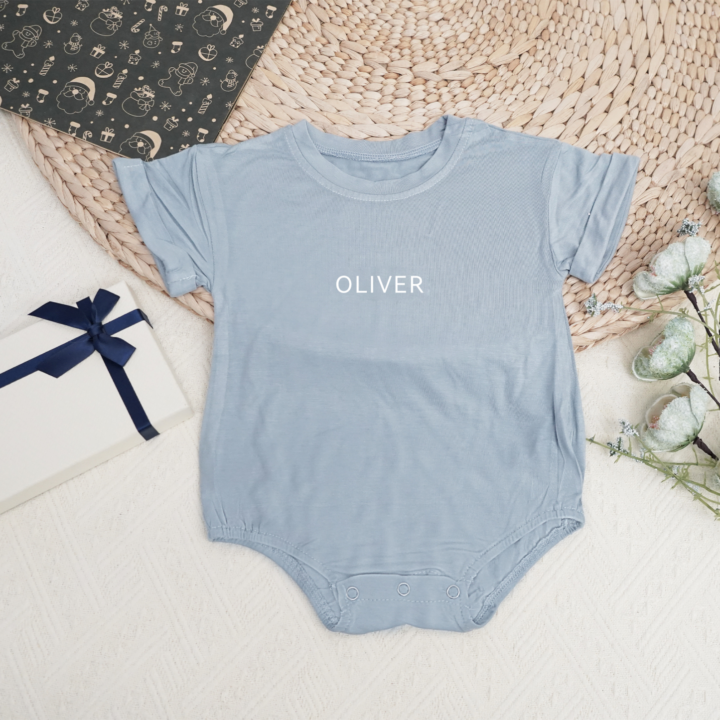 Personalized Short Sleeve Bubble Romper | Sweet & Sassy