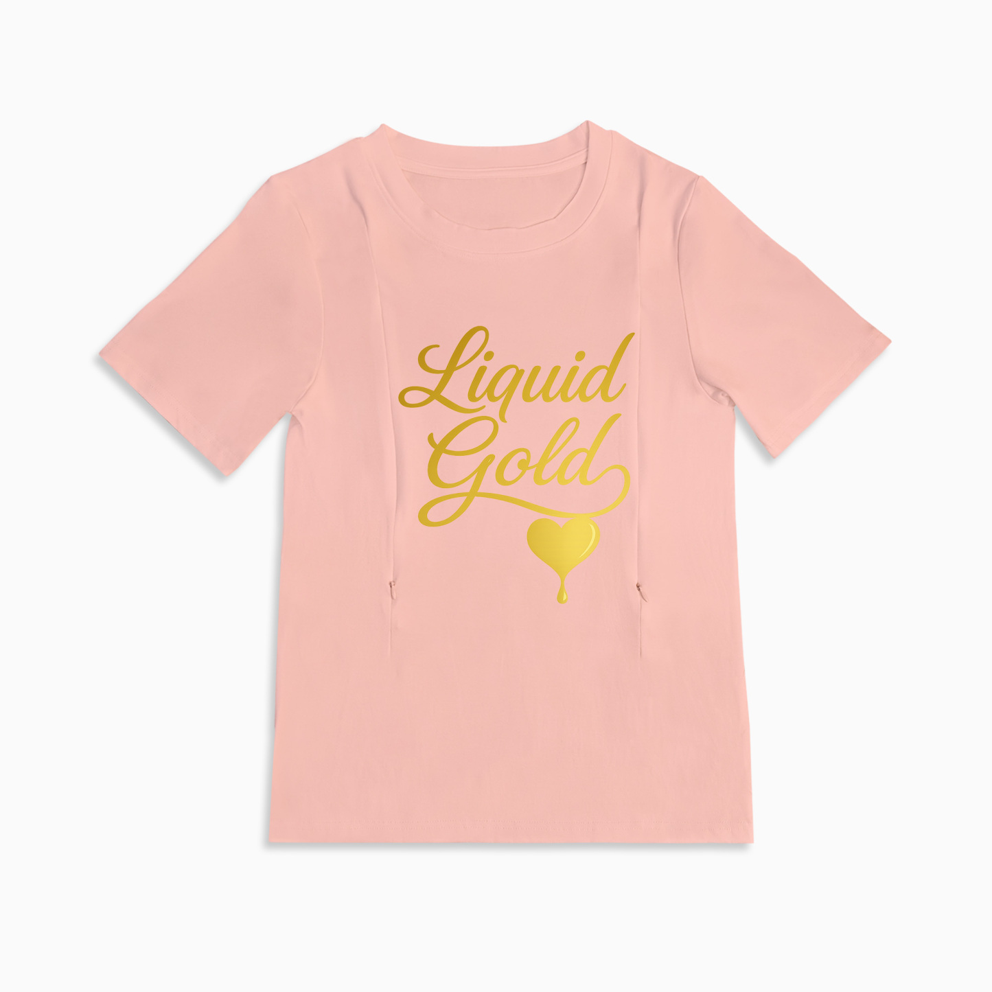 Totkeeps Liquid Gold Breastfeeding Tee | Easy Side Zippers