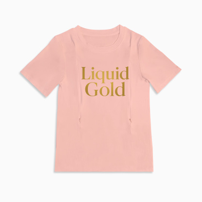 totkeeps Nursing T-Shirt | Liquid Gold Inside | Convenient Side Zippers