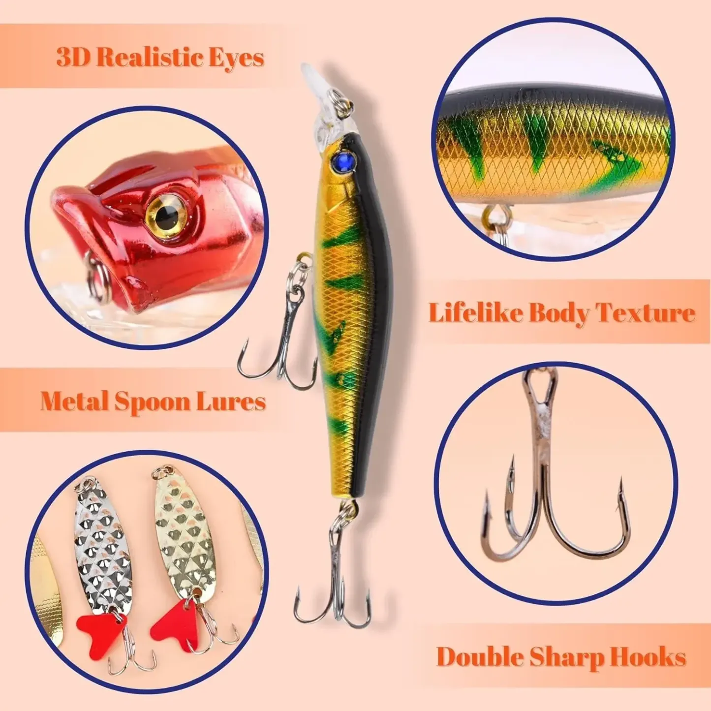 24-piece fishing lure countdown calendar