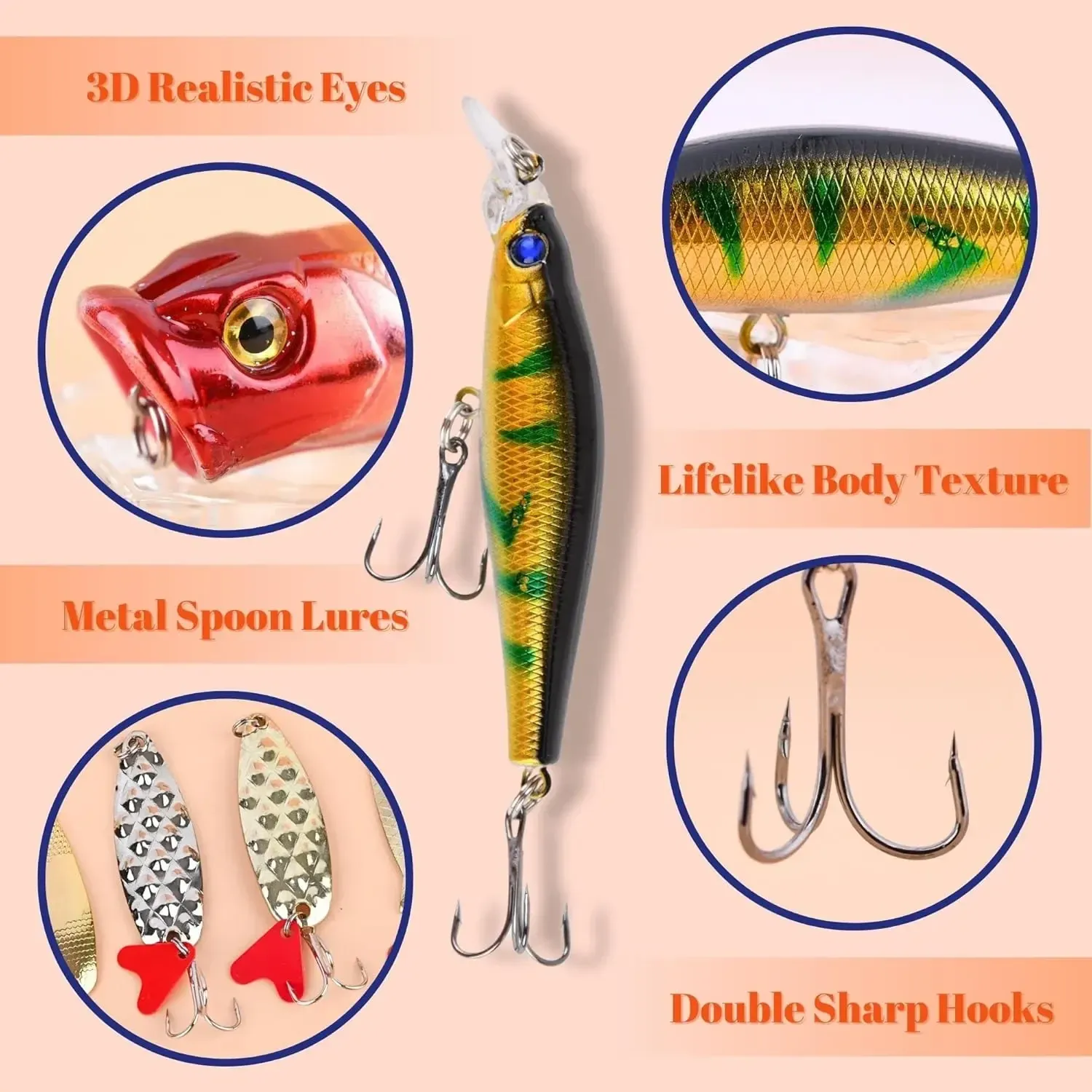 24-piece fishing lure countdown calendar